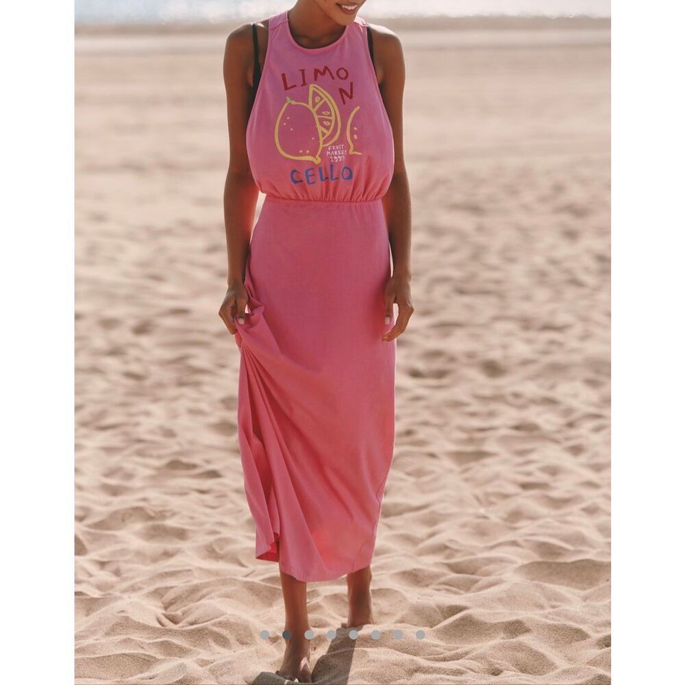NEW Anthropologie Jordan Nickson x Celandine Twist Back T-shirt Maxi Dress Large